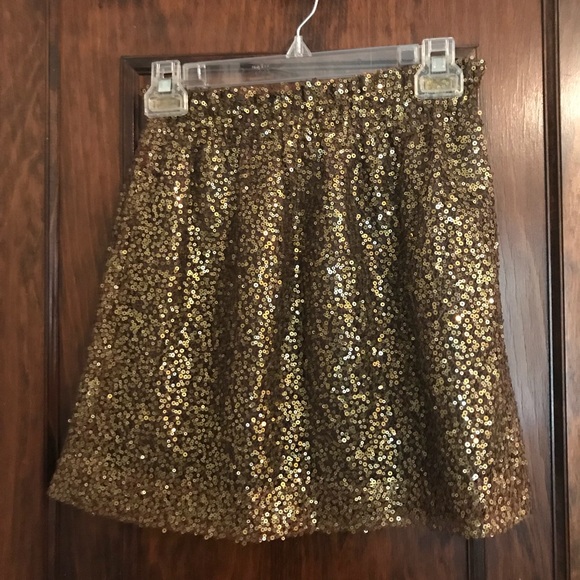 J. Crew gold sequin skirt - Picture 3 of 9